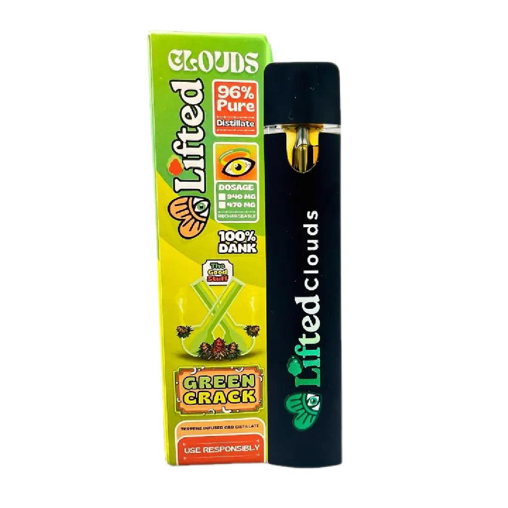 D9 Disposable Green Crack (Sativa) - 1ml